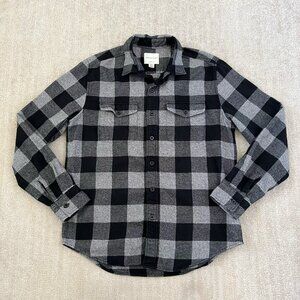 American Eagle Classic Fit Cotton Long Sleeve Button Up Shirt M Buffalo Check